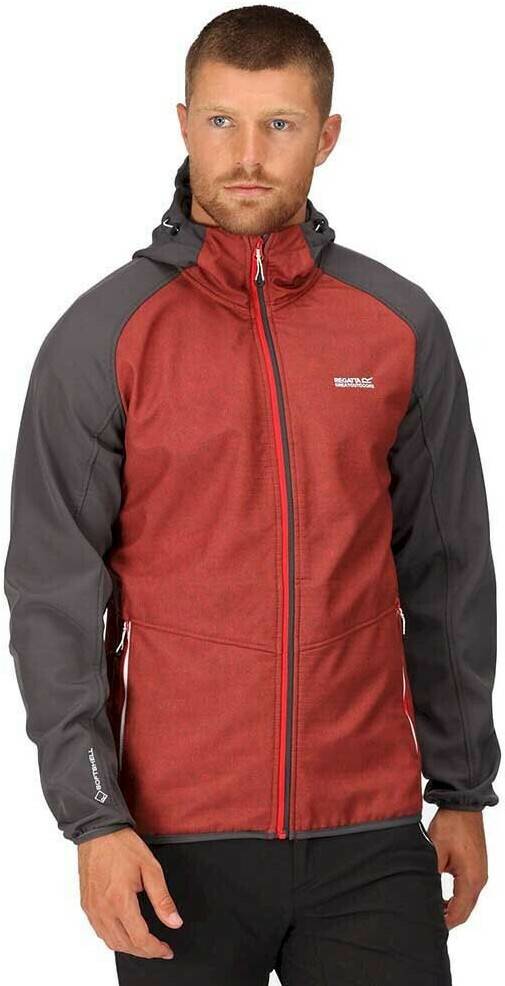 Outdoorbekleidung Regatta Men's Arec III Softshell Jacket (RML218)Arec III Jacket (RML218_MZL) rot,grau